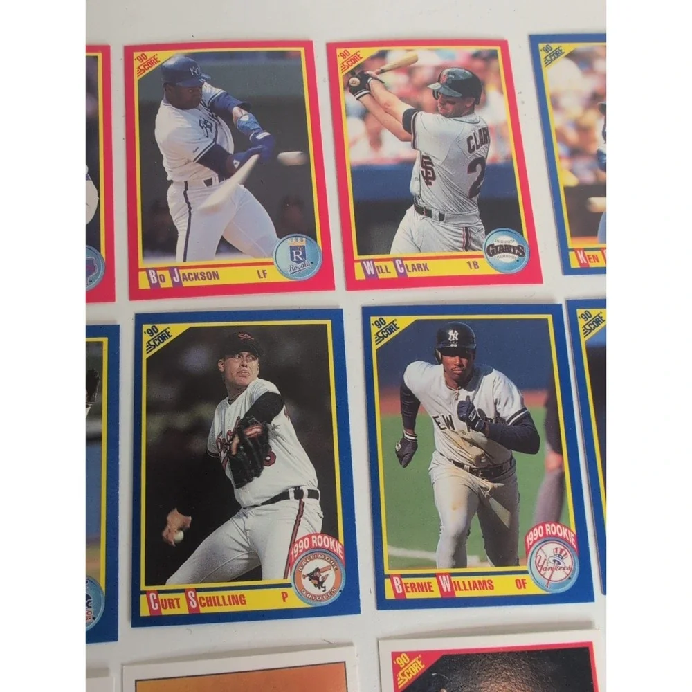 Mixed Lot Of 18 Gradable Baseball Cards 1990 Score Superstars Bo Jackson & More!